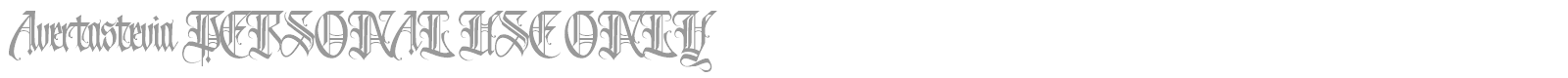 Avertastevia font preview